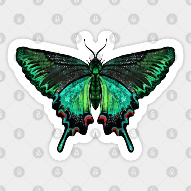 Peacock Butterfly Sticker by jen28